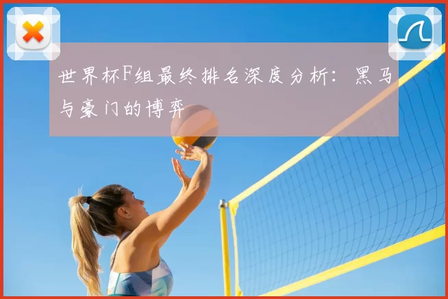 世界杯F组最终排名深度分析:黑马与豪门的博弈