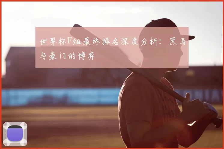 世界杯F组最终排名深度分析：黑马与豪门的博弈
